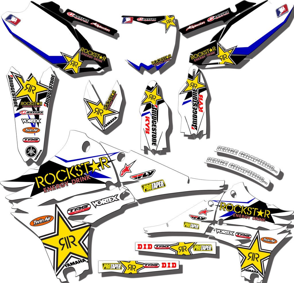 2006 2007 2008 2009 YZ 250F 450F GRAPHICS KIT YZ250F YZ450F YAMAHA 