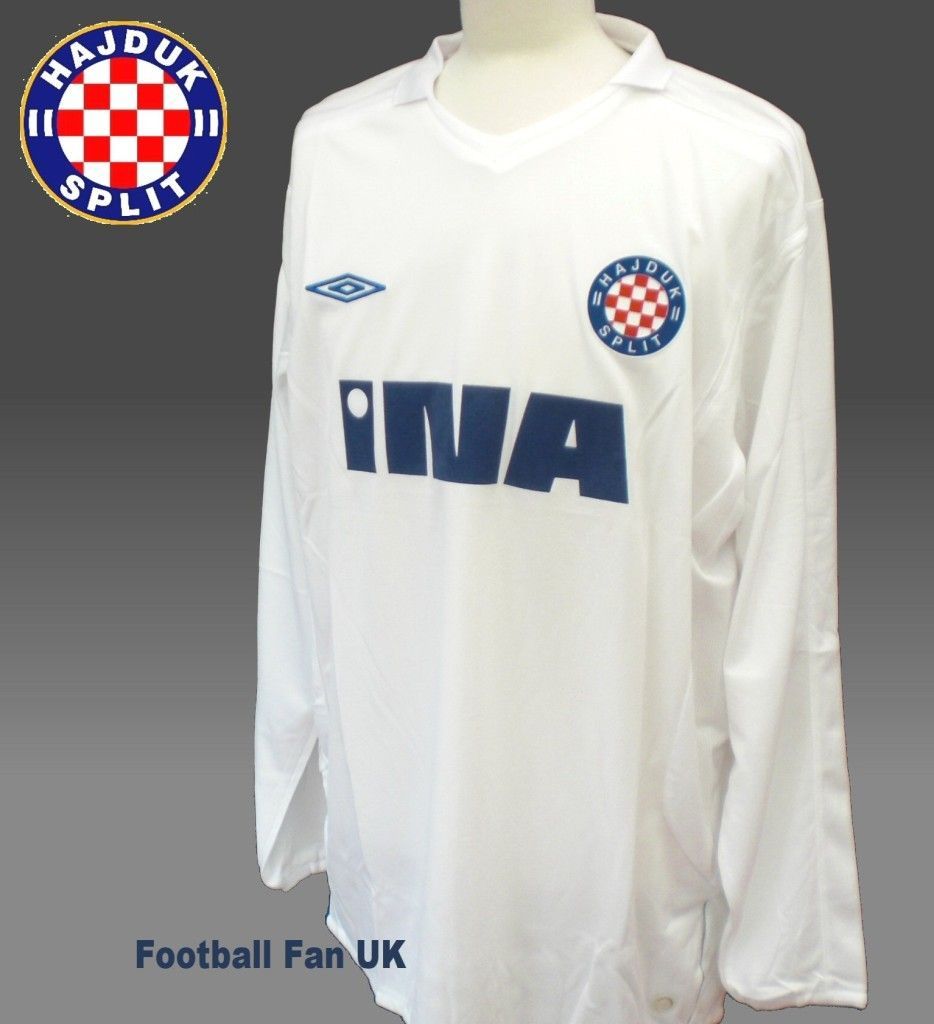 HAJDUK SPLIT Umbro LS Home Shirt Jersey 2010/11 NEW BNWT Croatia L/S