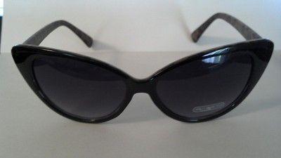 New Hell Cat Eye Vintage Retro Look Black Print Sunglasses 50s 