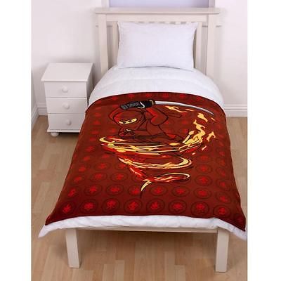 Lego Ninjago Fire Fleece Blanket 120x150cm New (FREE P+P)