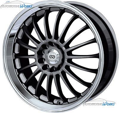 15x6.5 Enkei FN 18 4x100 4x114.3 4x4.5 +38mm Gunmetal Rims Wheels Inch 