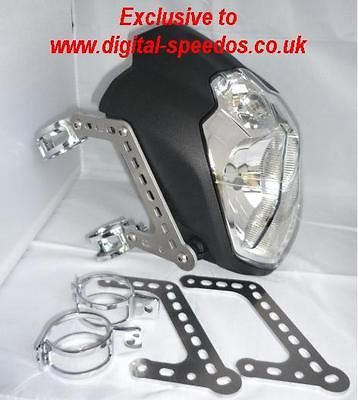 Streetfighter Yamaha MT03 LSL 55w headlight inc. brackets & 43 46 mm 