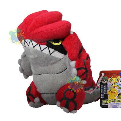 TAKARA TOMY Pokemon Pikachu 6 GROUDON Plush Toy Doll Figure Pokedoll