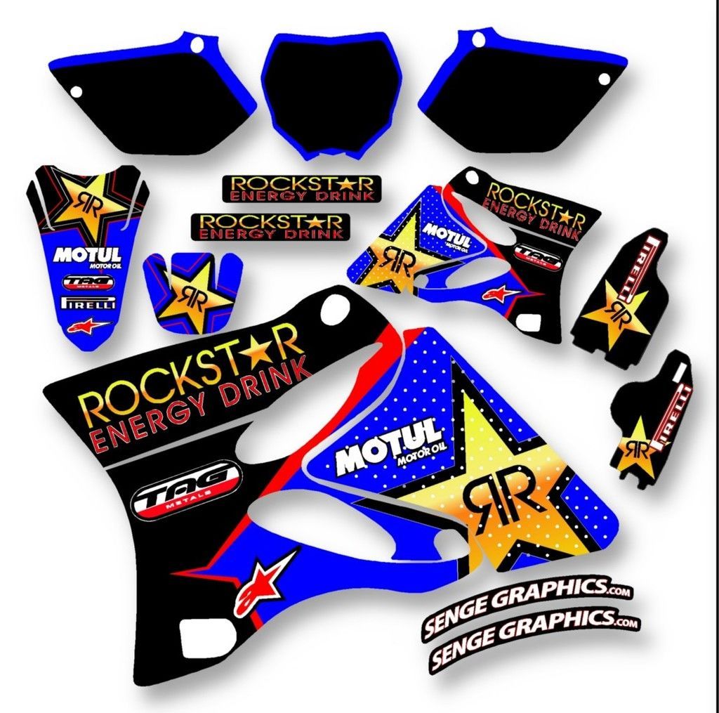 2002 2005 yz 125 250 rockstar blue graphics decals 04