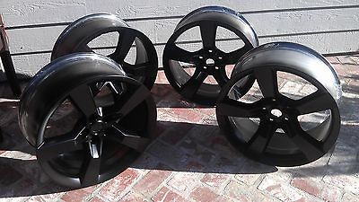   CAMARO SS 20 BLACK POWDER COATED WHEELS RS 2012 2011 CAMERO CHEVROLET