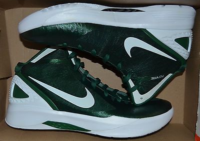 MENS NIKE ZOOM HYPERDUNK 2011 TB SHOES SIZE 14 green white silver 