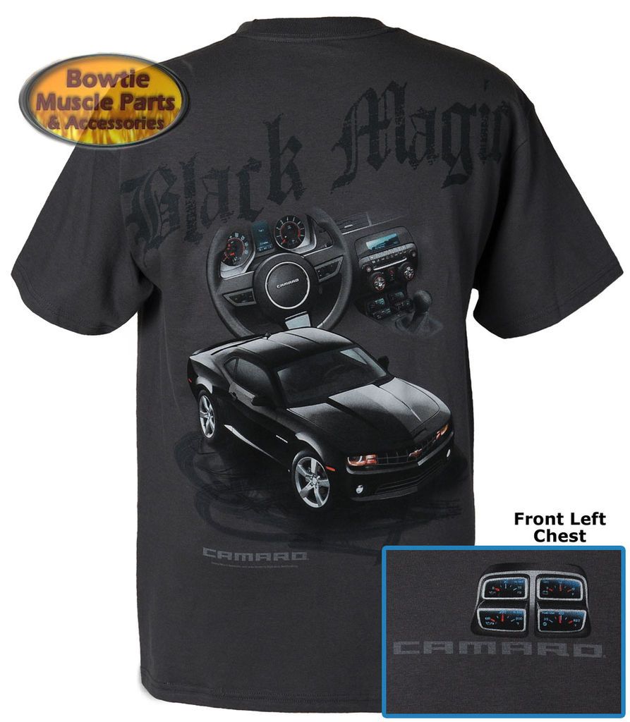 67 68 69 70 71 78 79 84 88 89 95 2010 2011 2012 CAMARO BLACK MAGIC TEE 