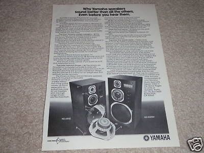 yamaha ns 1000m 690ii speaker ad article spe cs rare