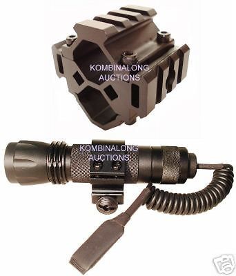 TriRail Mount + Tactical Flashlight Fits Remington 870 1100 Maverick 