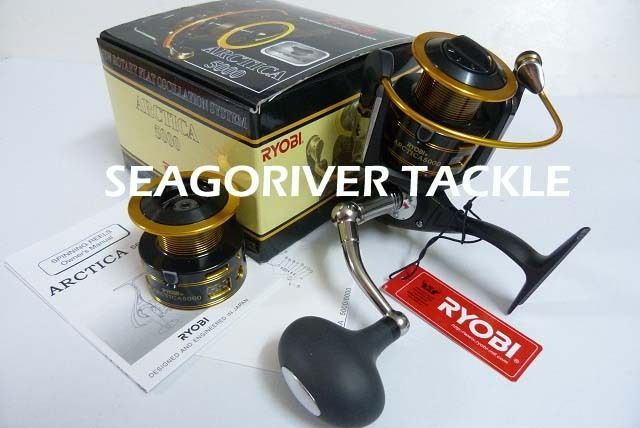 ryobi arctica 5000 spinning reel w spare spool new from