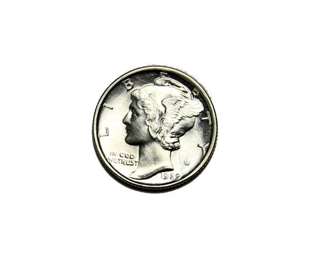 1929 D Mercury Liberty Head Silver Dime CH BU GEM Brilliant 