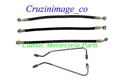 kawasaki z1 kz900 front dual brake hose sets z1dbh from