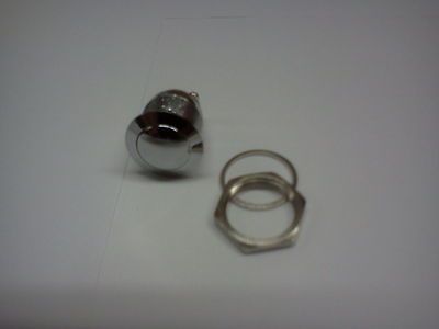 CHROME START / HORN BUTTON/ MOMENTARY BUTTON/ N.O. AUTO CAR TRUCK 