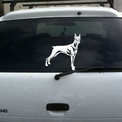 Doberman Pinscher vinyl decal,Doberman​n,guard,police​,Schutzhund 