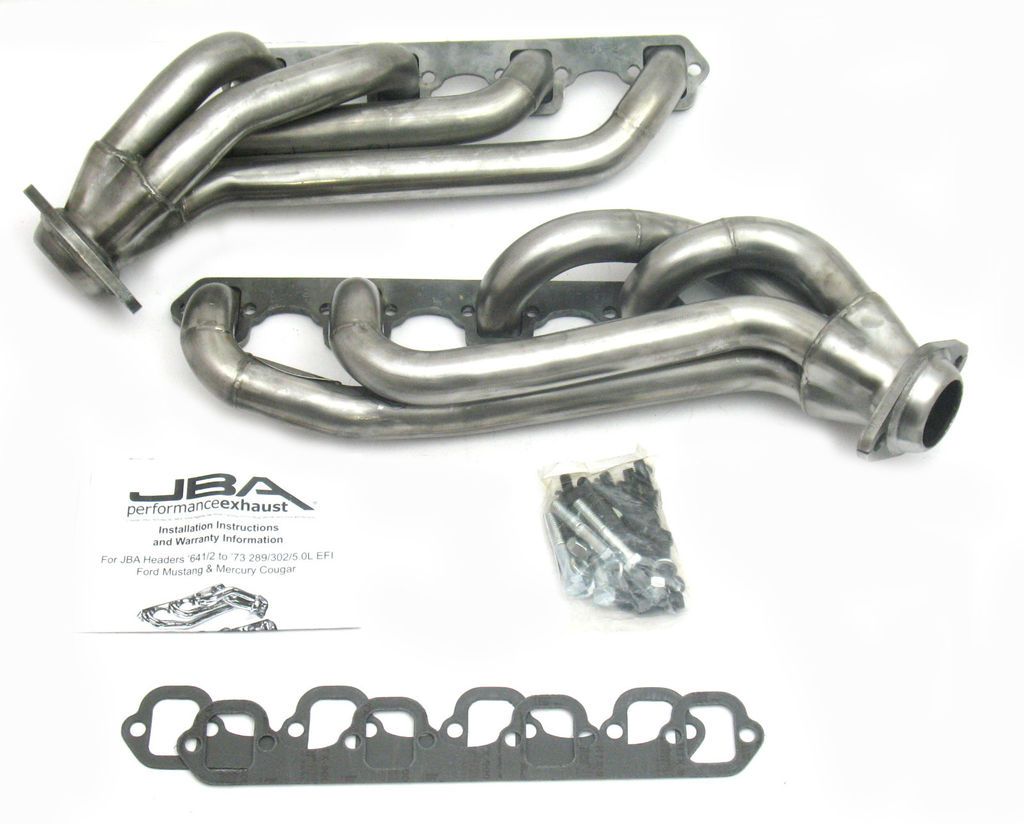 jba 1650s 2 headers 1965 70 mustang gt40p head time