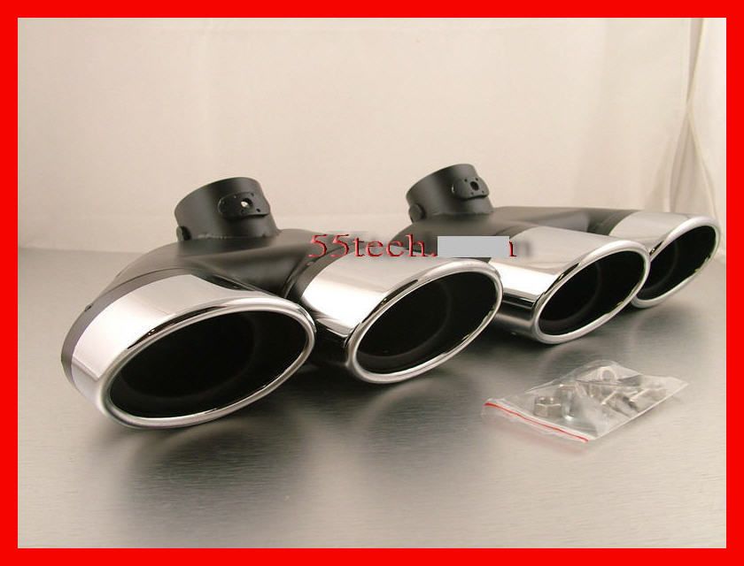 mercedes w220 s500 s430 quad exhaust muffler tips amg s