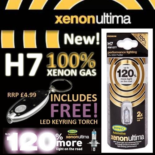   Mondeo MK3 ESTATE 00  RING H7 XENON ULTIMA +120% HEADLIGHT BULBS NEW