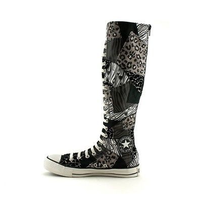 CONVERSE~ALL STAR~XX HI~ZEB​RA~CHEETAH~LEO​PARD~Patchwork​~Knee 