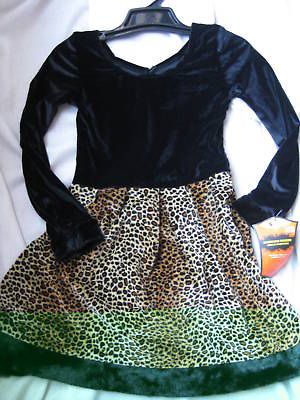 nip girls cheetah costume dress cat s 4 5 6