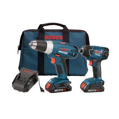 bosch clpk23 180 18v cordless lithium ion 2 tool combo