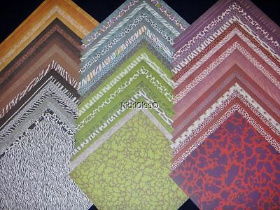 60 PAGES 12x12 ANIMAL KINGDOM STACK SCRAPBOOK PAPER RECOLLECTIONS LOT 