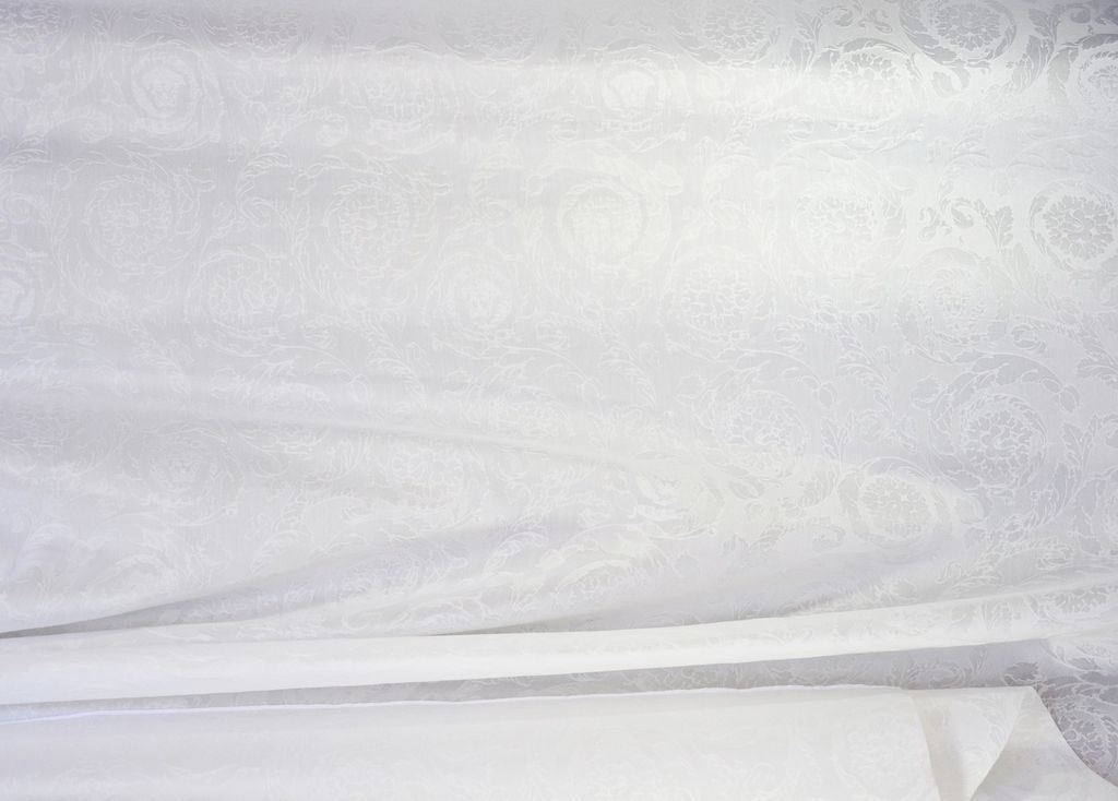   Medusa Curtain Fabric White 118.11 x 236.22 // 3.00 m x 6.0 m