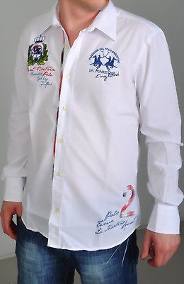 nwt 100 la martina men s polo england shirt white size s