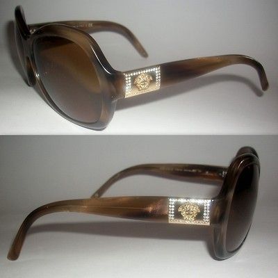 VERSACE GOLD MEDUSA AND CRYSTAL WOMENS RUNWAY SUNGLASSES MOD​ELS 