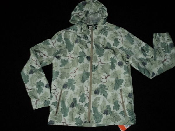 Nike 6.0 Parka Shell Hoody Windrunner Jacket sz M green leaf print 