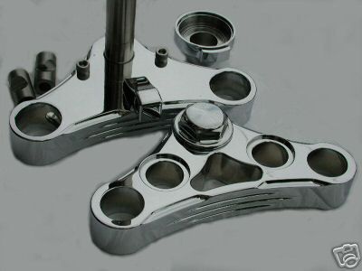   davidson 1 1 4 thick tri groove style chrome plated  306