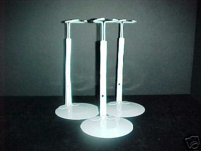 KAISER DOLL STANDS FOR 14 to 22 DOLLS   WHITE perfect for AG and 