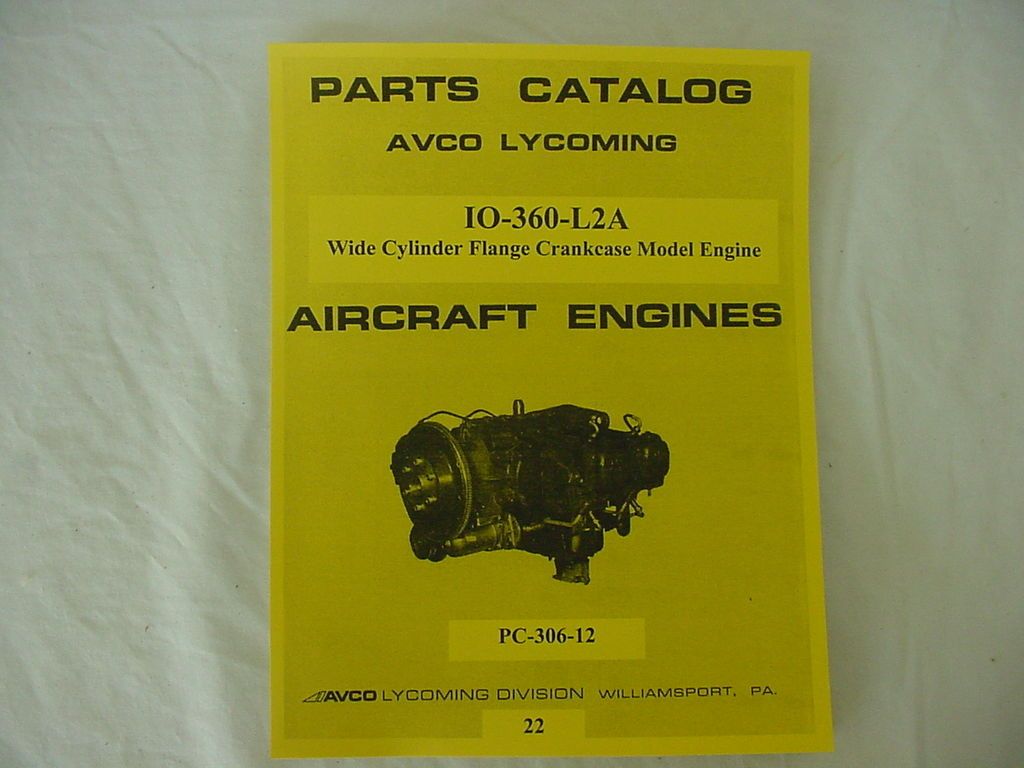 lycoming io 360 l2a parts catalog 22 