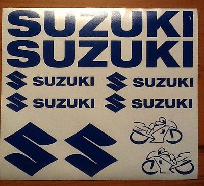 Suzuki RM RMZ RMX DR DRZ 80 125 250 400 450 decals stickers Pick your 