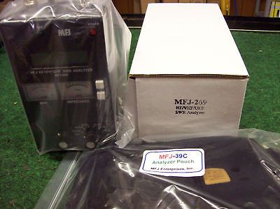 MFJ 269 /wMFJ 39C  NEW  HF/VHF/UHF SWR ANALYZERw/pouc​h