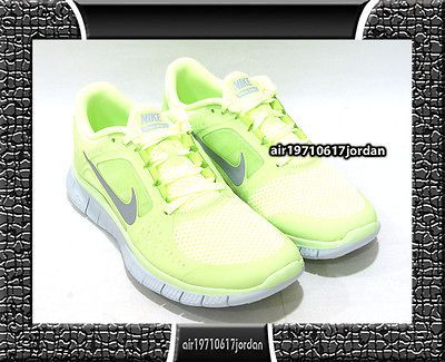 2012 nike wmns free run 3 liquid lime reflect silver