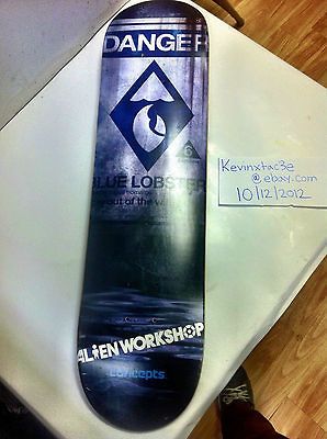 Nike Sb Blue Lobster Skateboard Deck X Alienworkshop X Concepts 