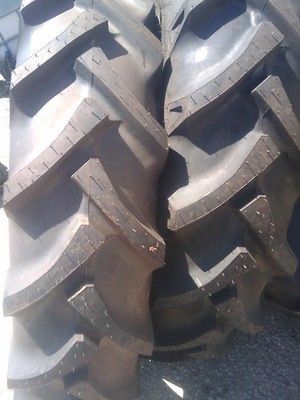 John Deere (2) 9.5x24 8 ply Tires w/Tubes and (2) 400x15 Tractor 