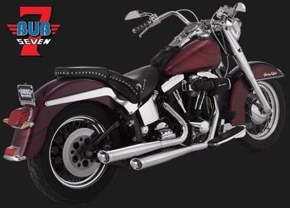 Bub 05 7009C Harley Softail Springer 2005 2007 Outward Slash Mufflers