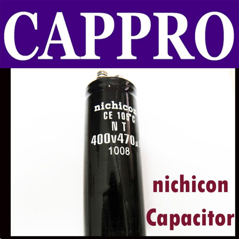 2pcs 470uF 400v nichicon Capacitor 105ºc NT 1008