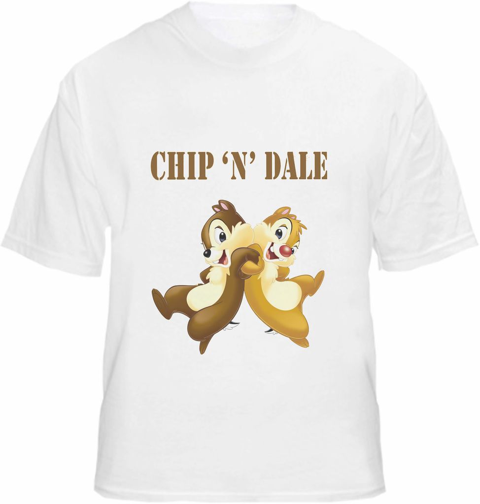 chip and dale t shirt cartoon chipmunk rangers tee more