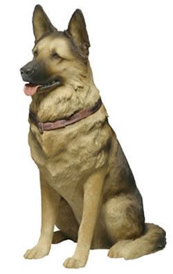 Life Size German Shepherd Dog Statue/Sculpture by Sandicast  LS921