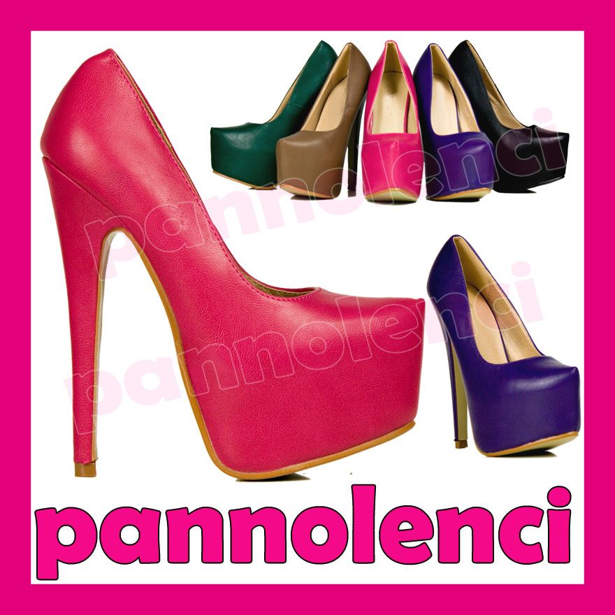   donna decollete decoltè tacco 16 plateau tacchi alti high heels 118 2