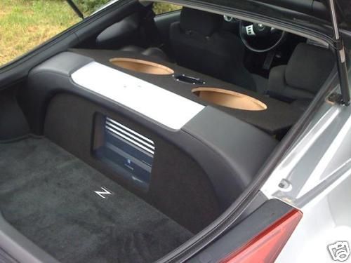 Custom Nissan 350Z Sub Subwoofer Enclosure Speaker Box Plexiglass Amp 