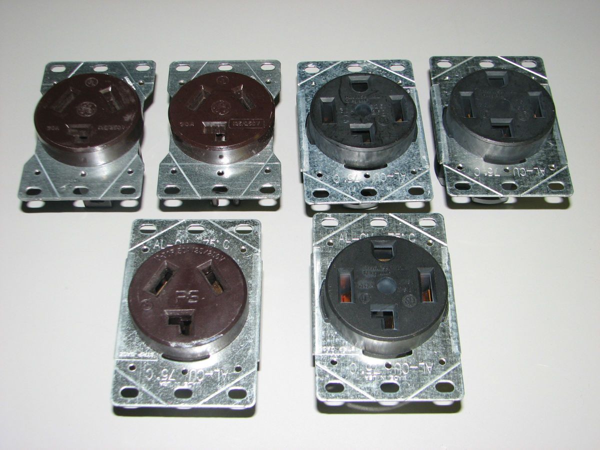 Six 220 Volt Receptacles Outlets