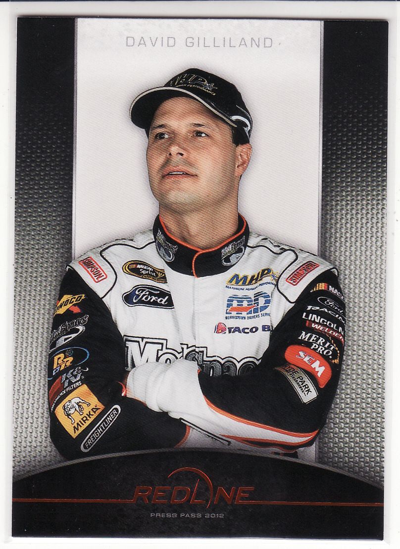 2012 Press Pass Redline David Gilliand 14 Base Card NASCAR Racing 