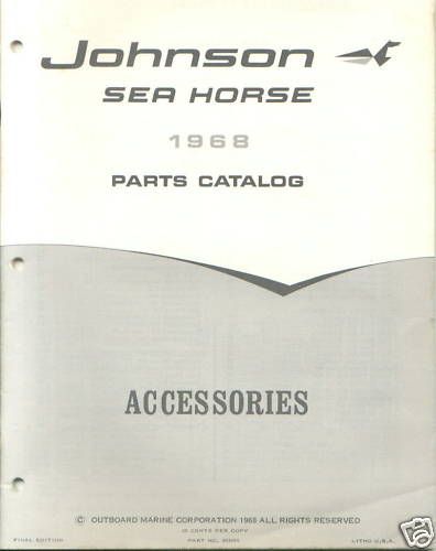 1968 Johnson Outboard Accessories Parts Catalog