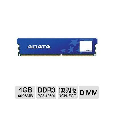 ADATA Premier Series AD3U1333C4G9 SH Desktop Memory Module 4GB PC3 