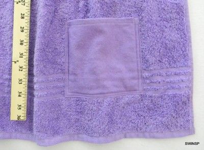 Adult Bib Clothing Protector Disabled Terry Towel & Flannel Top Lilac 