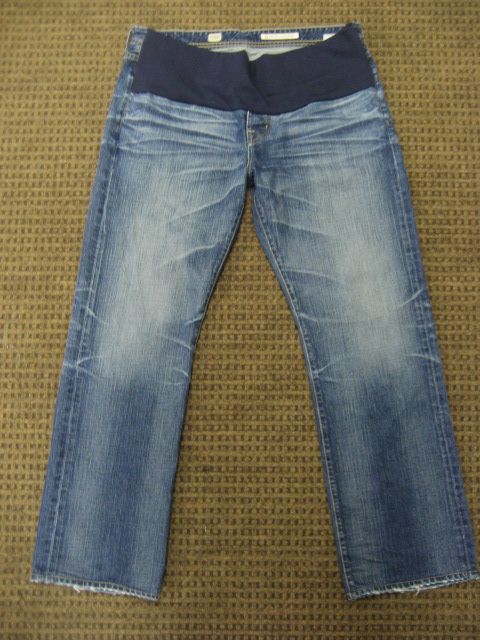 AG Adriano Goldschmied Maternity Jeans Rigid Boyfriend Straight Leg 36 