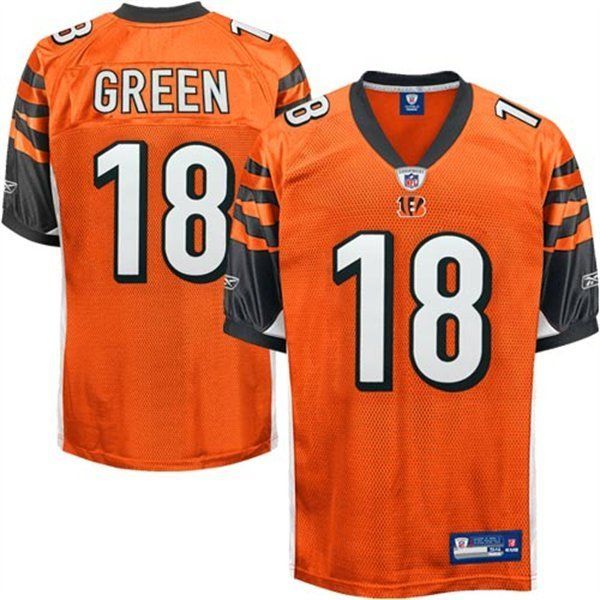 Brand New AJ Green #18 Cincinnatti Bengals Orange Jersey Sewn on Size 